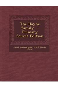 The Hayne Family