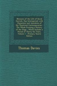 Memoirs of the Life of David Garrick, Esq