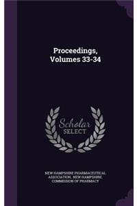 Proceedings, Volumes 33-34