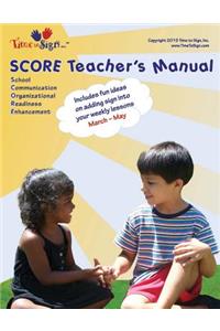 SCORE Teachers Manual