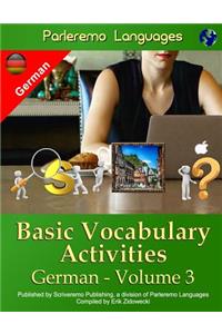 Parleremo Languages Basic Vocabulary Activities German - Volume 3