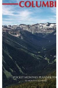 British Columbia Pocket Monthly Planner 2017