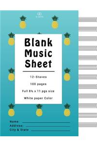 Blank Music Sheets