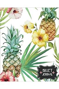 Pineapple and Flower Bullet Journal: Bullet / Journal / Notebook: Volume 7