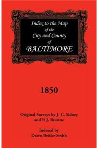 Index to the 1850 Map of Baltimore City and County
