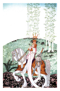 A Bride and Groom on a Glorious Horse Wedding Card