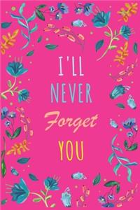 Password Book I'll Never Forget You