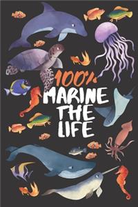 Marine life notebook