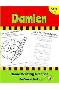 Damien Name Writing Practice