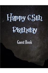 Happy 65th Birthday Guest Book