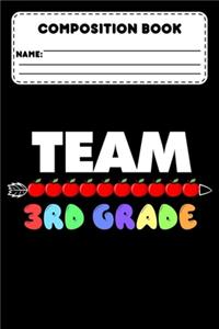 Composition Book Team 3rd Grade