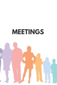 Meetings - The Essential Logbook - Journal - Notebook