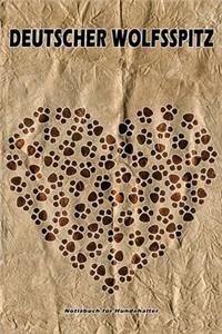 Deutscher Wolfsspitz Notizbuch für Hundehalter