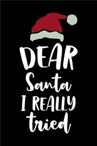 Dear Santa I Really Tried