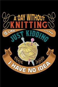 A Day Without Knitting Is Like Just Kidding I Have No Idea