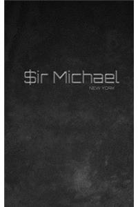 $ir Michael branded limited edition designer Blank creative Journal