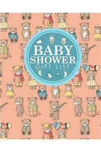 Baby Shower Gift List