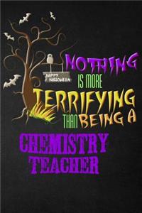 Funny Chemistry Teacher Notebook Halloween Journal