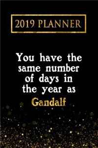 2019 Planner: You Have the Same Number of Days in the Year as Gandalf: Gandalf 2019 Planner