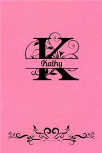 Split Letter Personalized Name Journal - Kathy