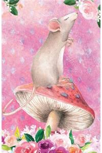 Bullet Journal for Animal Lovers Mouse in Flowers
