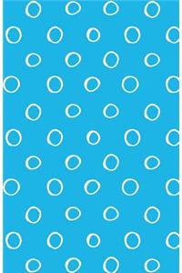Journal Notebook Small White Circles On Blue