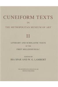 Corpus of Cuneiform Texts in the Metropolitan Museum of Art II