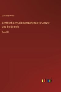 Lehrbuch der Gehirnkrankheiten für Aerzte und Studirende