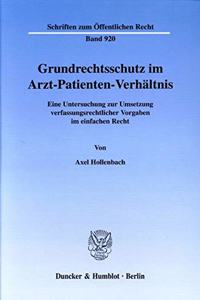 Grundrechtsschutz Im Arzt-Patienten-Verhaltnis