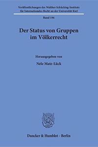 Der Status Von Gruppen Im Volkerrecht