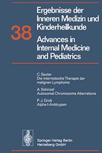 Ergebnisse Der Inneren Medizin Und Kinderheilkunde. Neue Folge / Advances in Internal Medicine and Pediatrics 38
