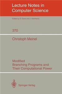 Modified Branching Programs and Their Computational Power