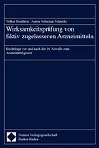 Wirksamkeitsprufung Von Fiktiv Zugelassenen Arzneimitteln