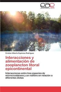 Interacciones y Alimentacion de Zooplancton Litoral Epicontinental