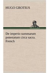 De imperio summarum potestatum circa sacra. French