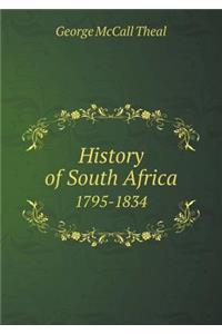 History of South Africa 1795-1834