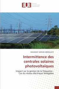 Intermittence des centrales solaires photovoltaïques