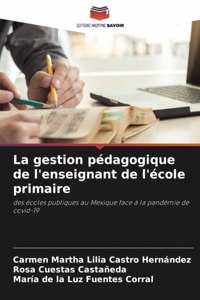 gestion pédagogique de l'enseignant de l'école primaire