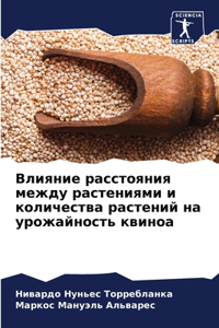 Влияние расстояния между растениями и кl