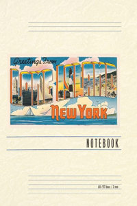 Vintage Lined Notebook Greetings from Long Island, New York