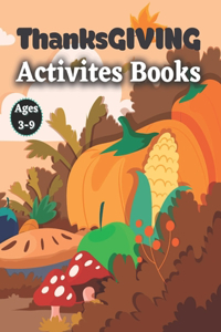 Thanksgiving Activity Book Ages 3-9