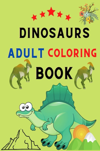 Dinosaurs adult coloring book