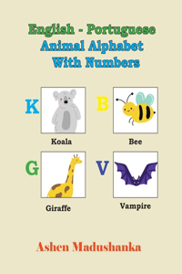 English - Portuguese Animal Alphabet With Numbers