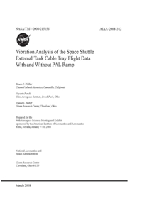 Vibration Analysis of the Space Shuttle External Tank Cable Tray Flight Data With and Without PAL Ramp