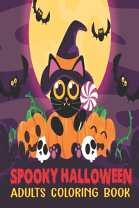 Spooky Halloween Adults Coloring Book