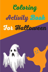 coloring activity book for halloween