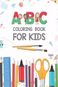 ABC Coloring Book for Kids Ages 4-8