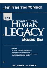 Holt World History Human Legacy Modern Era Test Preparation Workbook