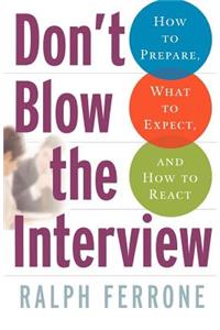 Don't Blow the Interview