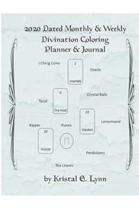 2020 Dated Monthly & Weekly Divination Coloring Planner & Journal (Perfect Bound)
